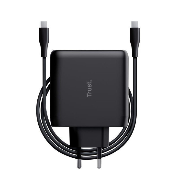 Cargador Trust Maxo USB-C 100W 2M Black | InfoChen Canarias