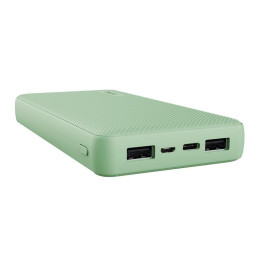 Powerbank Trust Primo 20000MAH USB + USB-C 2A Green | InfoChen