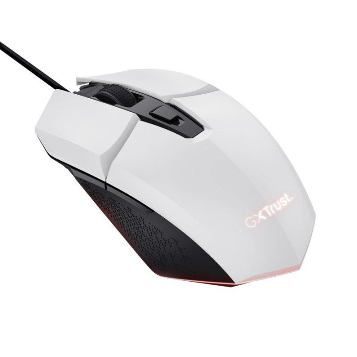 Raton Trust Gaming Gxt 109W Felox RGB USB 6400DPI 6 Botones White
