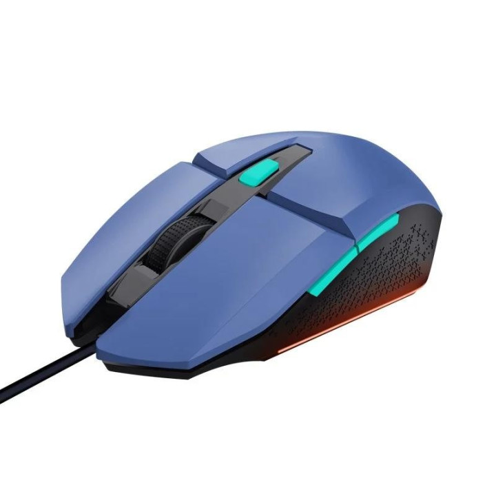 Raton Trust Gaming Gxt 109B Felox RGB USB 6400DPI 6 Botones Blue