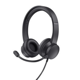 Auriculares + Microfono Trust Ayda Headset PC USB Black |