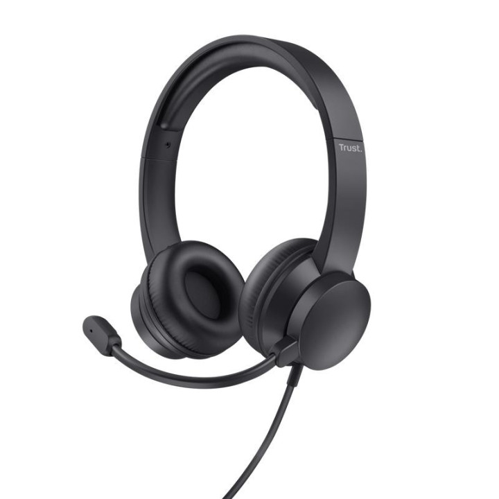 Auriculares + Microfono Trust Ayda Headset PC USB Black |