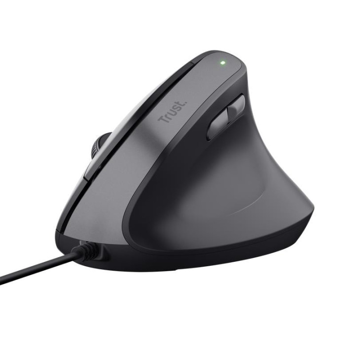 Raton Trust Bayo Ii Ergonomico 2400 Dpi USB Black | InfoChen