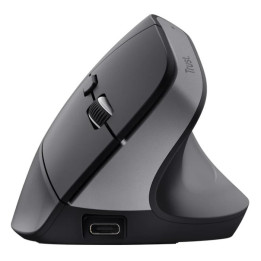 Raton Trust Bayo+ Ergonomico 2400 Dpi Wireless Black | InfoChen