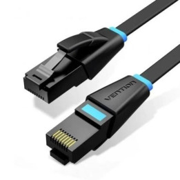 Cable De Red CAT.6A Utp 2M Vention Plano Black | InfoChen