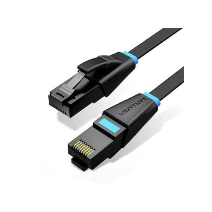 Cable De Red CAT.6A Utp 2M Vention Plano Black | InfoChen