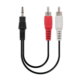 Cable Audio Nanocable Jack 3.5 M/2RCAM 5M | InfoChen Canarias