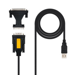 Cable Serie - USB 2.0 AM/RS232 1.8M Nanocable | InfoChen Canarias