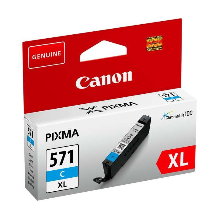 Tinta Canon CLI571CXL Cyan Alta Capacidad | InfoChen Canarias