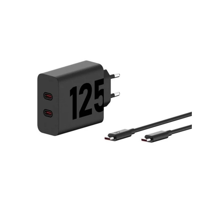 Cargador De Pared Motorola Turbopower Gan X2 USB-C 125W 20V/6.25A