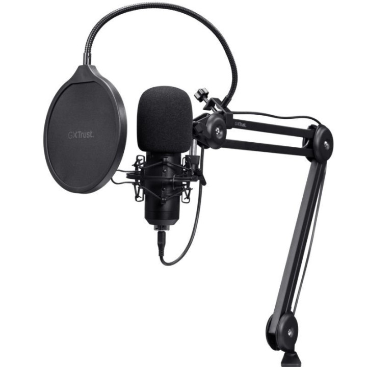 Microfono Trust Gxt 270 Emita Ii+ USB Filtro Streaming Brazo