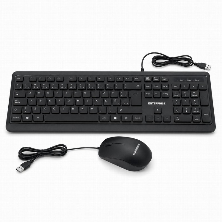 Teclado + Raton Enterprise Pro KM102 Isle USB Black | InfoChen