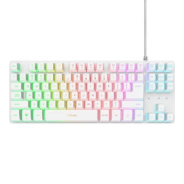 Teclado Trust Gxt 833W Thado TKL Gaming USB RGB White | InfoChen