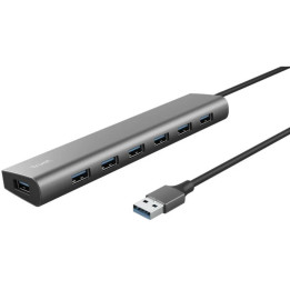 Hub USB Trust Halyx 7 Puertos USB 3.2 7X USB-A 1X USB-C |