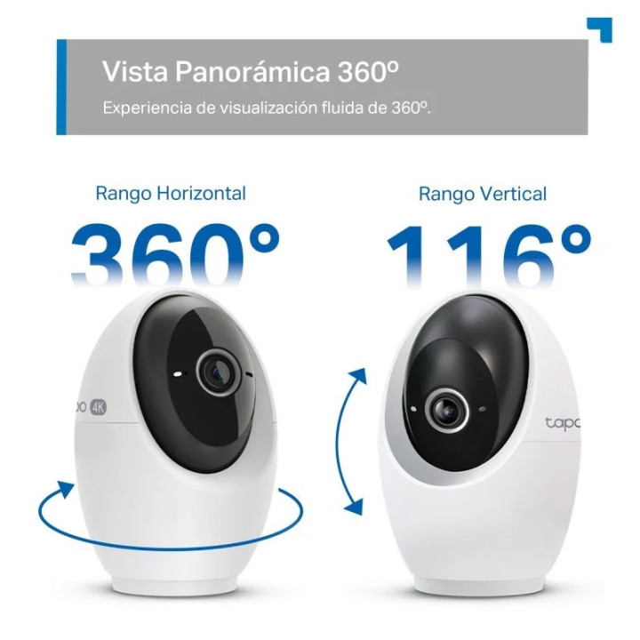 Cámara IP Tp-Link Tapo C260 Wireless 4K 8MP 360º | InfoChen