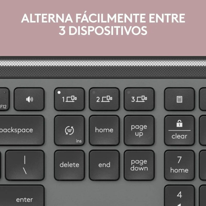 Teclado Logitech K950 Wireless Bluetooth Black | InfoChen