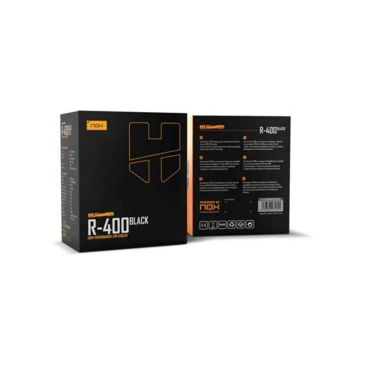 Ventilador + Disipador CPU Nox Hummer R-400 12CM Multisocket |