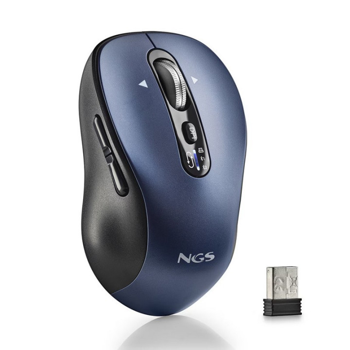 Raton Ngs Infinity Rb Wireless Recargable Multidispositivo Black
