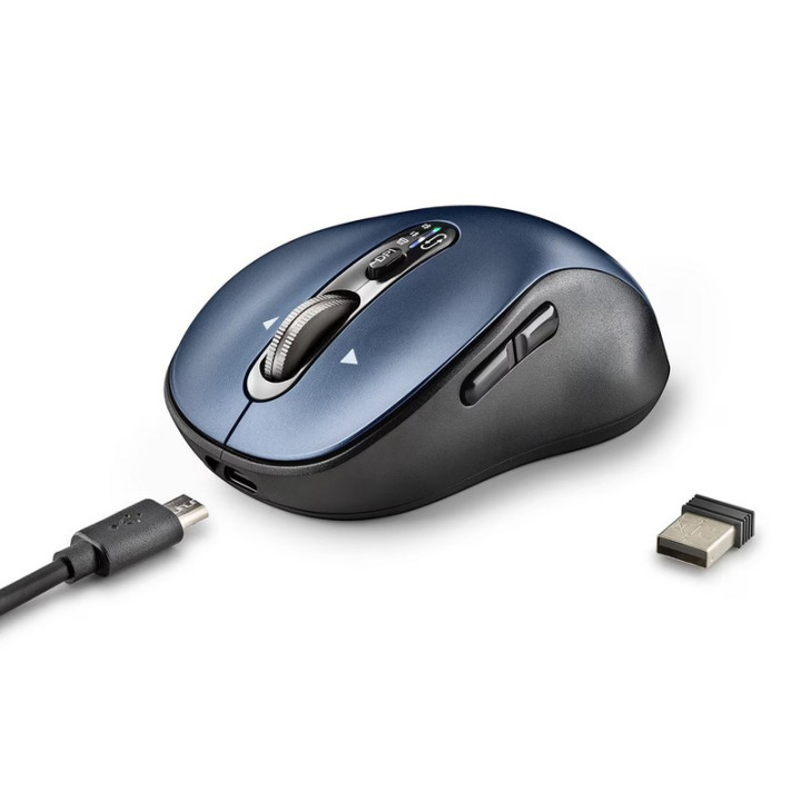 Raton Ngs Infinity Rb Wireless Recargable Multidispositivo Black