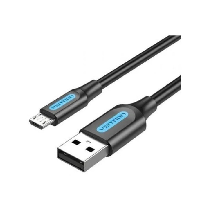 Cable Vention USB-A 2.0 - Micro USB 60W 480MBPS 1.5M Black |