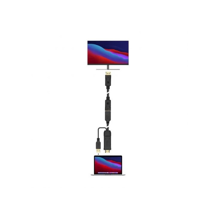Cable Conversor 4K Aisens Hdmi/macho - Displayport/hembra 10W