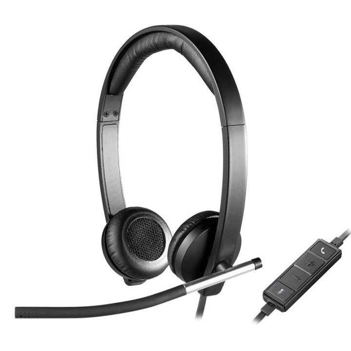 Auriculares + Microfono Logitech H650E USB | InfoChen Canarias