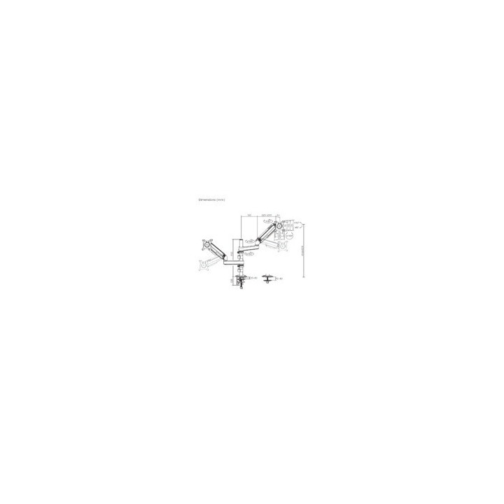 Soporte De Mesa Tv/monitor Aisens 17 - 32 2 Brazos