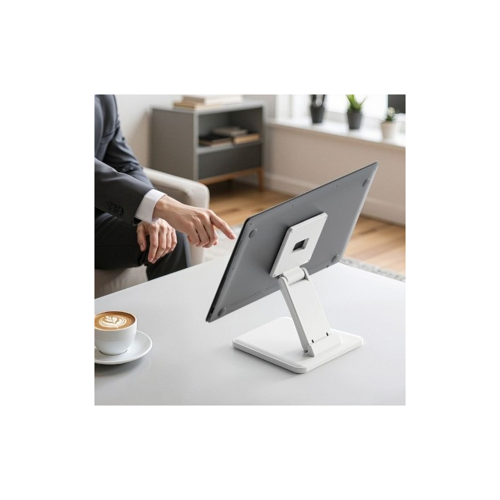 Soporte Sobremesa Aisens Monitor/pos 10 - 27 Inclinable White |