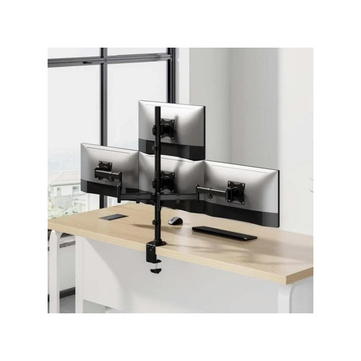 Soporte De Mesa Para 4 Tv/monitor Aisens 13 - 27 2 Brazos