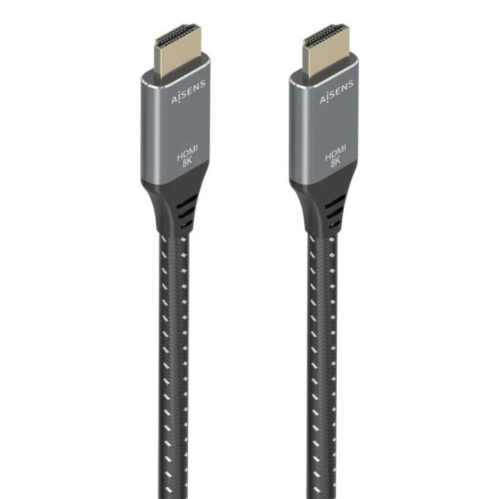 Cable HDMI 2.1 8K Aisens Hdmi/m - Hdmi/m 5M Trenzado Black/grey |