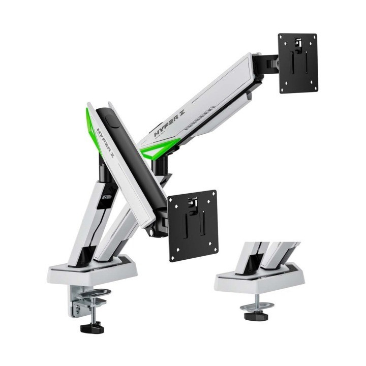 Soporte De Mesa Gaming Para 2 Tv/monitor Aisens 17 - 38 2 Brazos