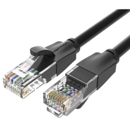 Cable De Red CAT.6 Utp 1M Vention Black | InfoChen Canarias