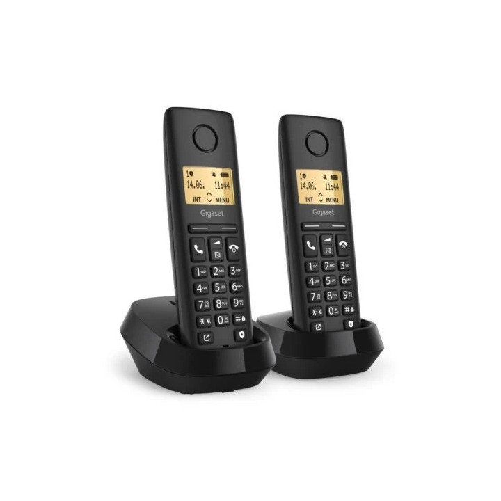Teléfono Gigaset Basic 100 Black Duo | InfoChen Canarias