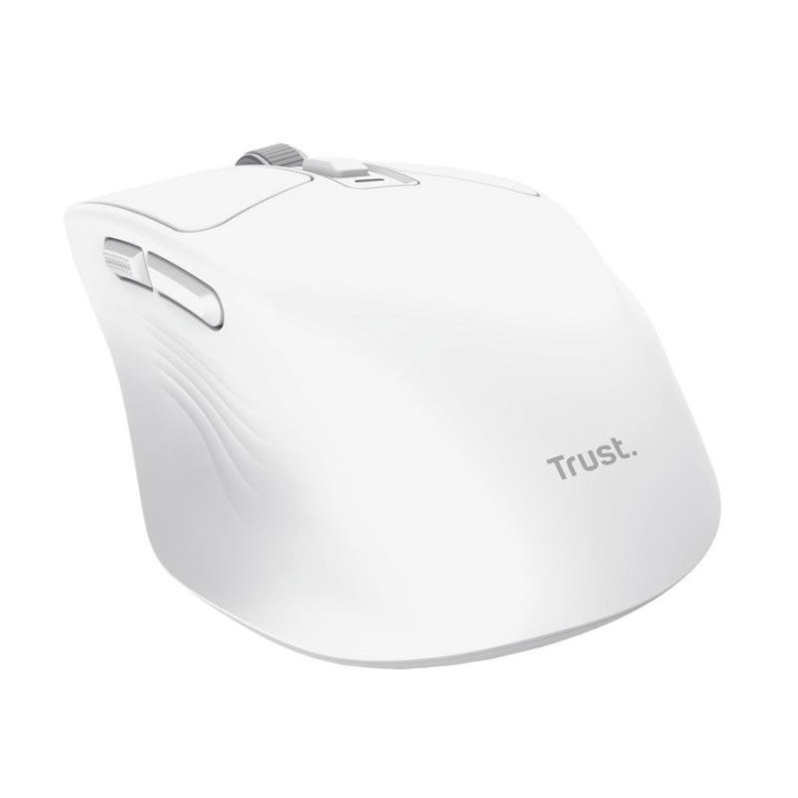 Raton Trust Niven Wireless Recargable USB-C White | InfoChen