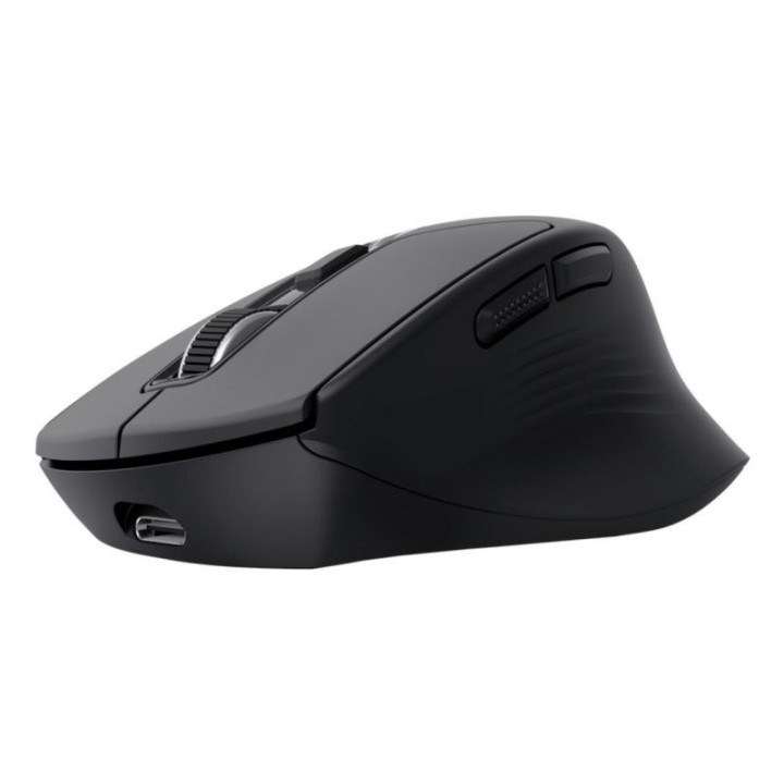 Raton Trust Niven Wireless Recargable USB-C Black | InfoChen