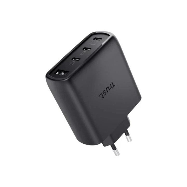 Cargador Trust Maxo 3XUSB-C 1XUSB-A 65W + Cable USB-C 2M Black |