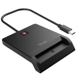 Lector De Tarjetas Dni Trust Primo Dni USB-C/usb-A Black |