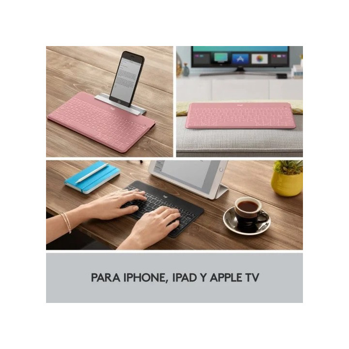 Teclado Logitech Keys To Go Wireless For Macos Rose | InfoChen