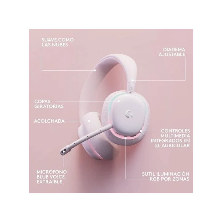 Auriculares + Microfono Logitech Gaming G735 Wireless Dts 7.1