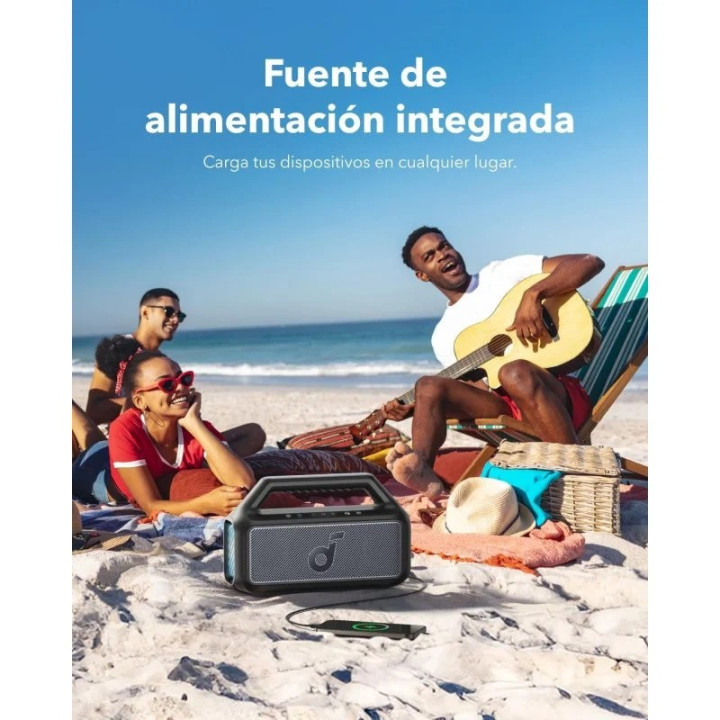 Altavoz Soundcore Boom 2 80W Bluetooth IPX7 Black | InfoChen