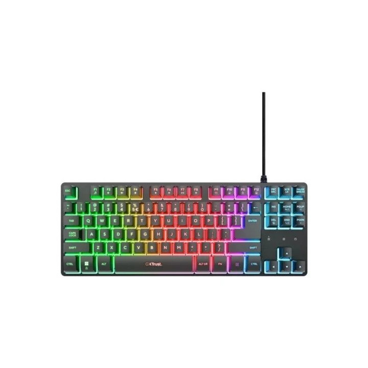 Teclado Trust Gxt 833 Thado TKL Gaming USB RGB Black | InfoChen