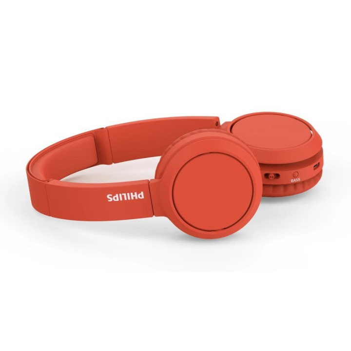 Auriculares + Microfono Philips TAH4205 Bluetooth Red | InfoChen