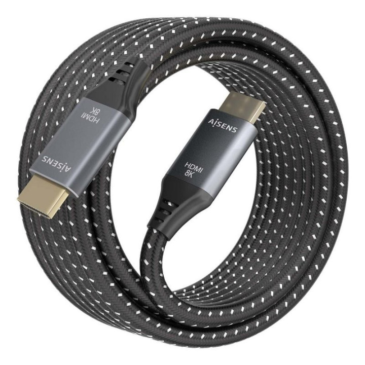 Cable HDMI 2.1 8K Aisens Hdmi/m - Hdmi/m 5M Trenzado Black/grey |