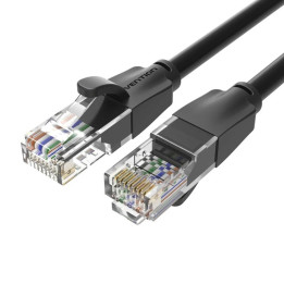 Cable De Red CAT.6 Utp 0.5M Vention Black | InfoChen Canarias