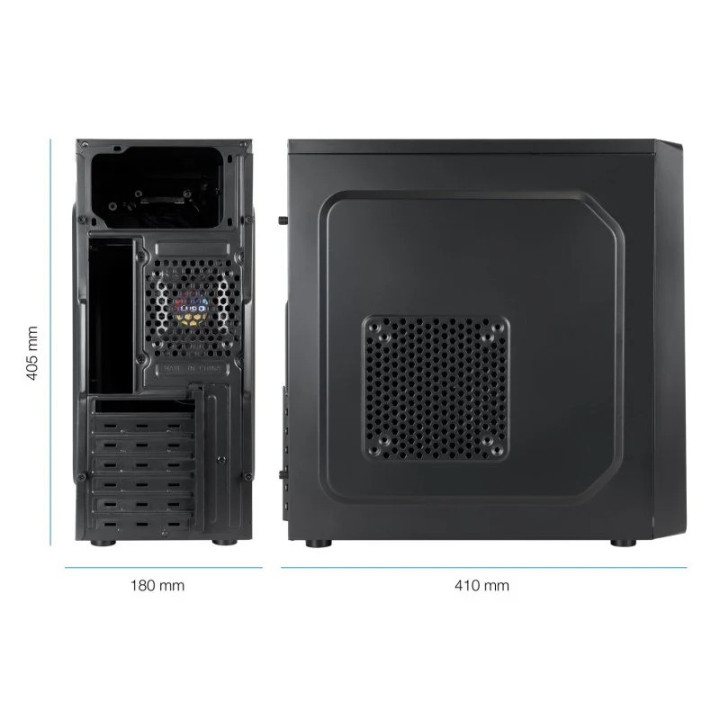 Caja Ordenador Tooq Atx USB 3.0 Black (( Sin Fuente )) | InfoChen