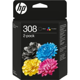 Tinta HP 308 Multipack Black + Tricolor | InfoChen Canarias