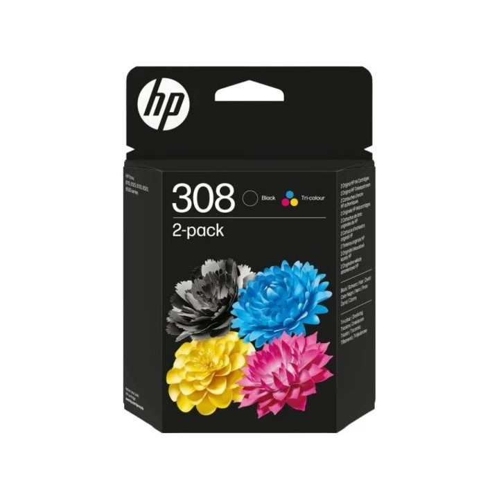 Tinta HP 308 Multipack Black + Tricolor | InfoChen Canarias