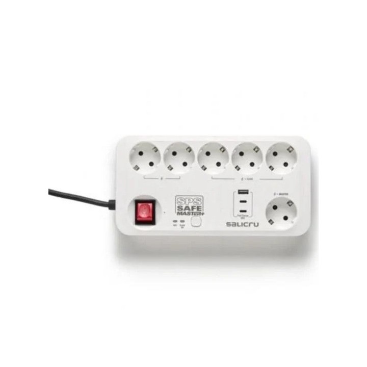 Regleta Salicru Sps Safe Master+ 6 Schuko | InfoChen Canarias