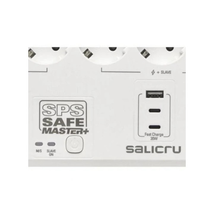 Regleta Salicru Sps Safe Master+ 6 Schuko | InfoChen Canarias