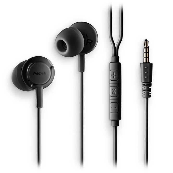 Auriculares + Microfono Ngs Drift In Ear Jack 3,5MM Black |